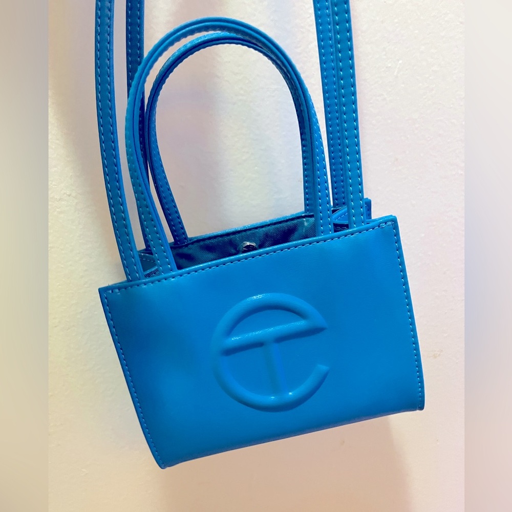 Telfar Small Shopping Bag in Cyan